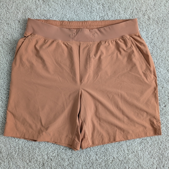 Lululemon T.H.E. Shorts Rustic Coral/Orange Men's Size XL - Picture 1 of 4